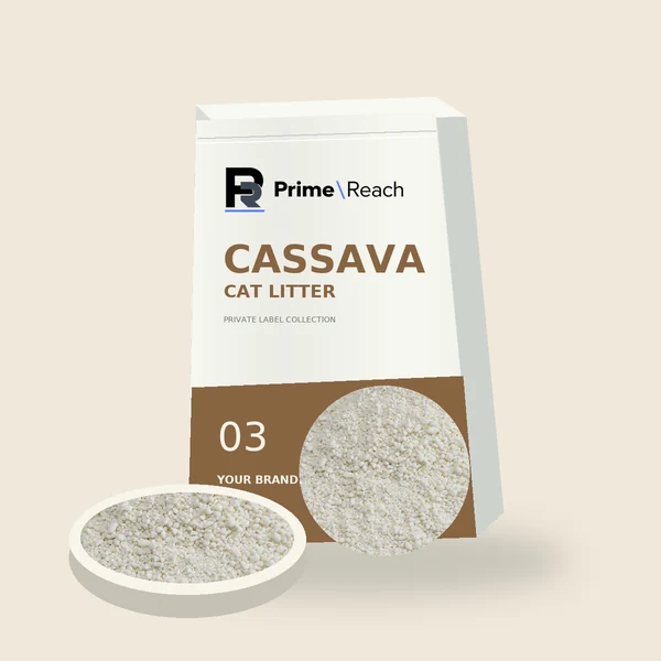 Cassava Cat Litter packaging concept